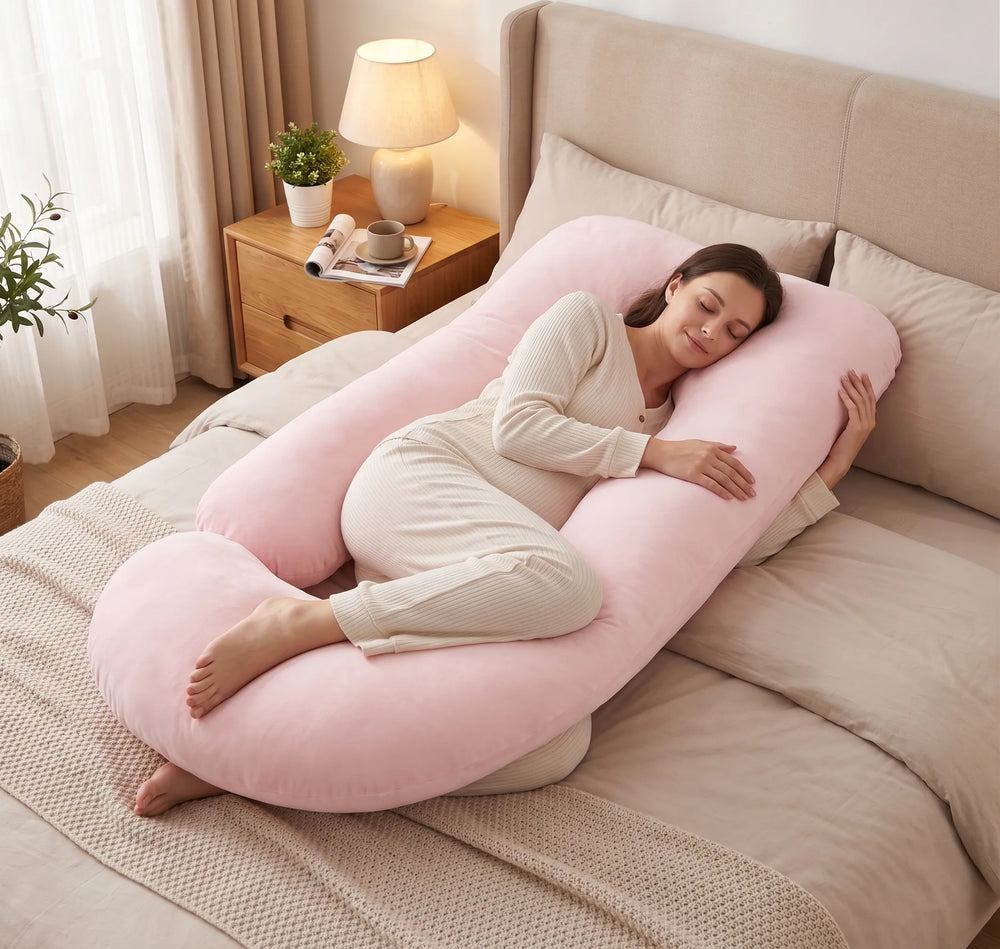 Coussin de grossesse et d'allaitement en J