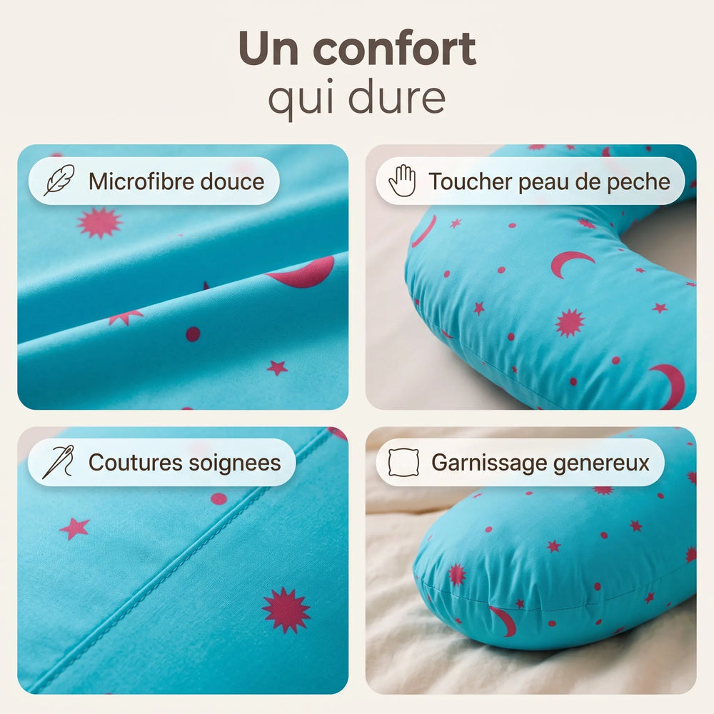 Coussin d'allaitement et de grossesse en U