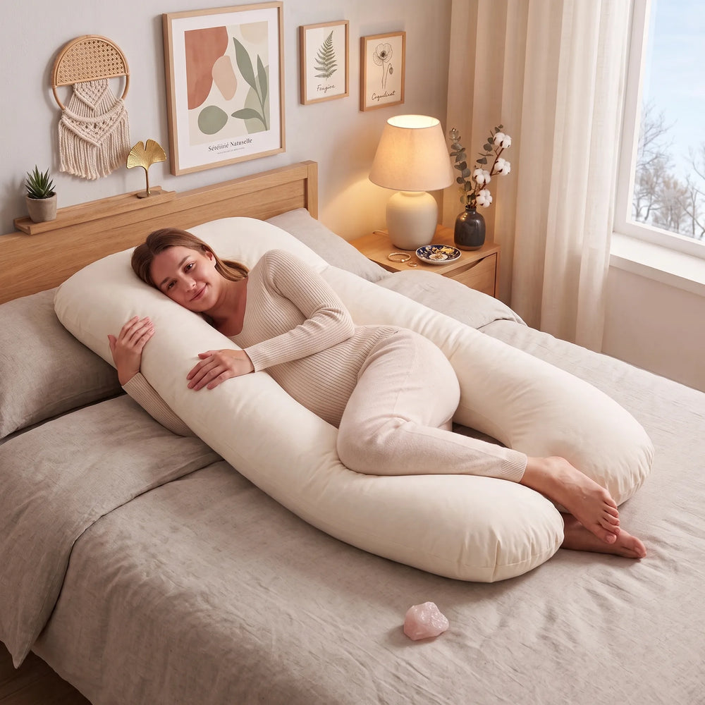 Coussin d'allaitement et de grossesse en U