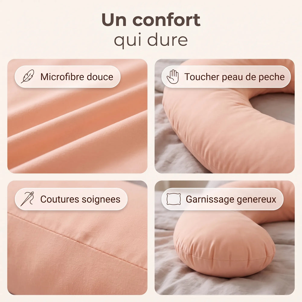 Coussin d'allaitement et de grossesse en U
