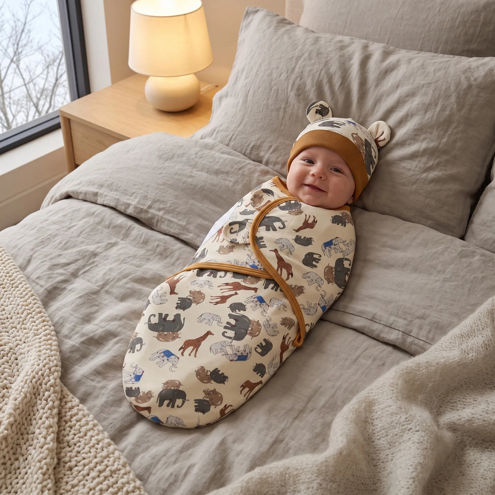 Couverture d'emmaillotage pour bébé