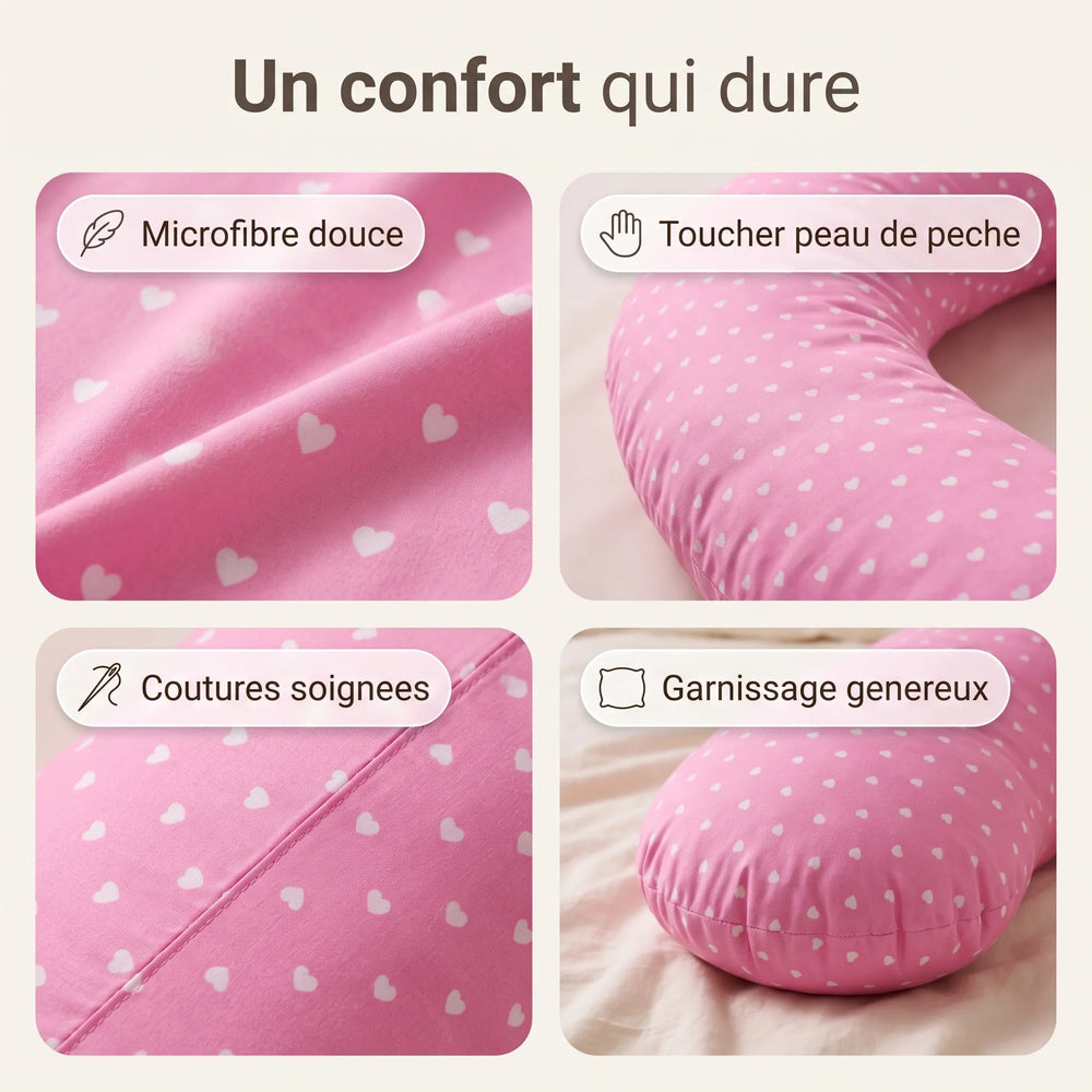 Coussin d'allaitement et de grossesse en U