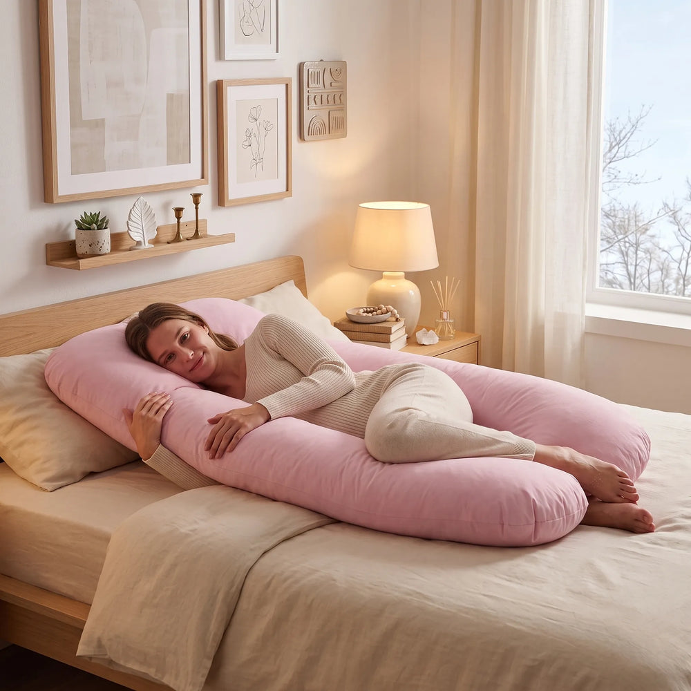 Coussin d'allaitement et de grossesse en U