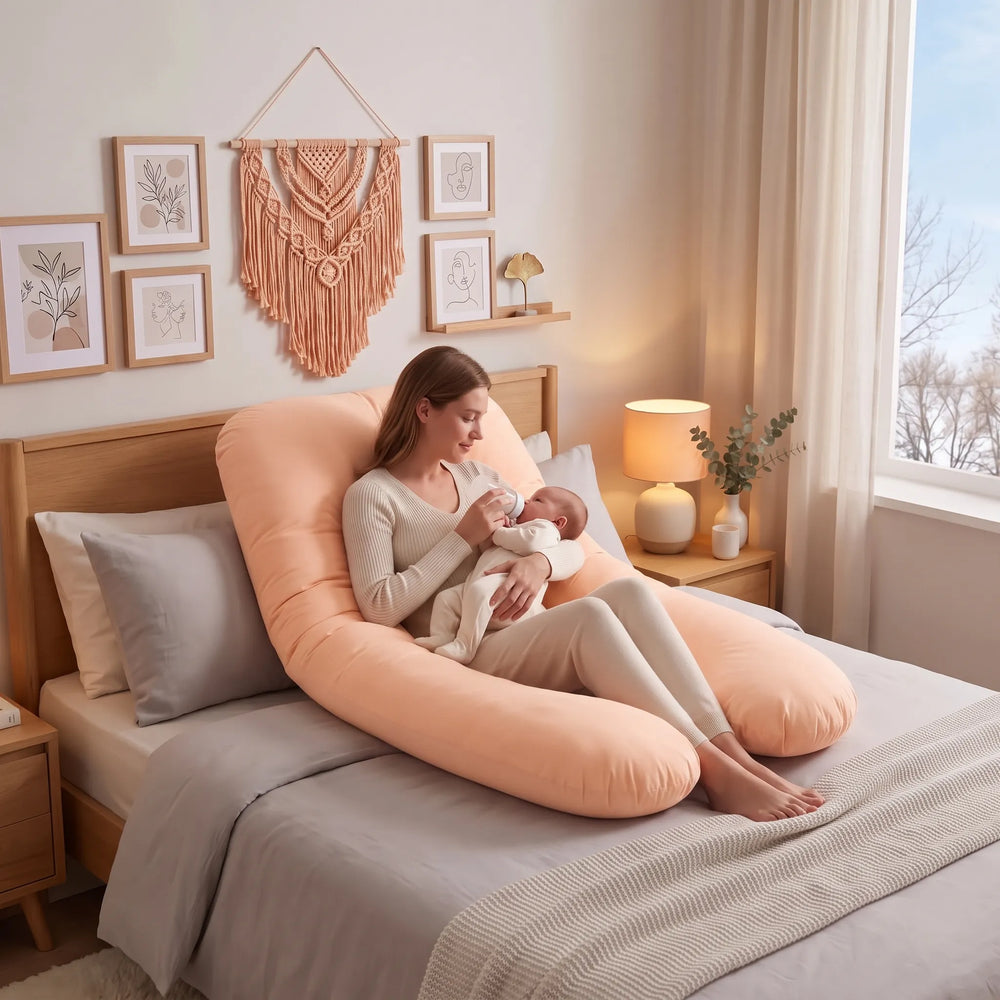 Coussin d'allaitement et de grossesse en U