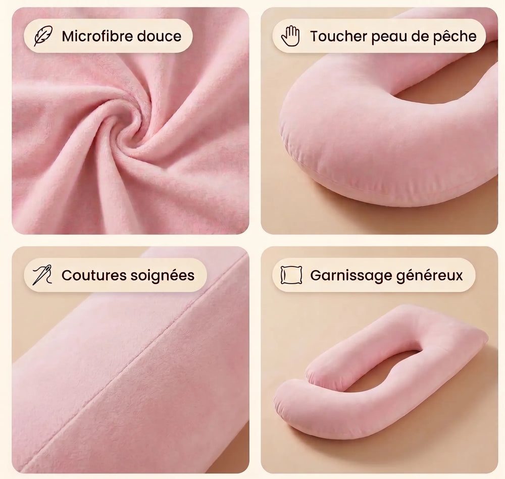 Coussin de grossesse et d'allaitement en J