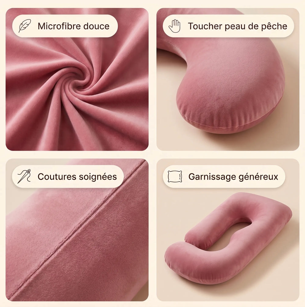 Coussin de grossesse et d'allaitement en J