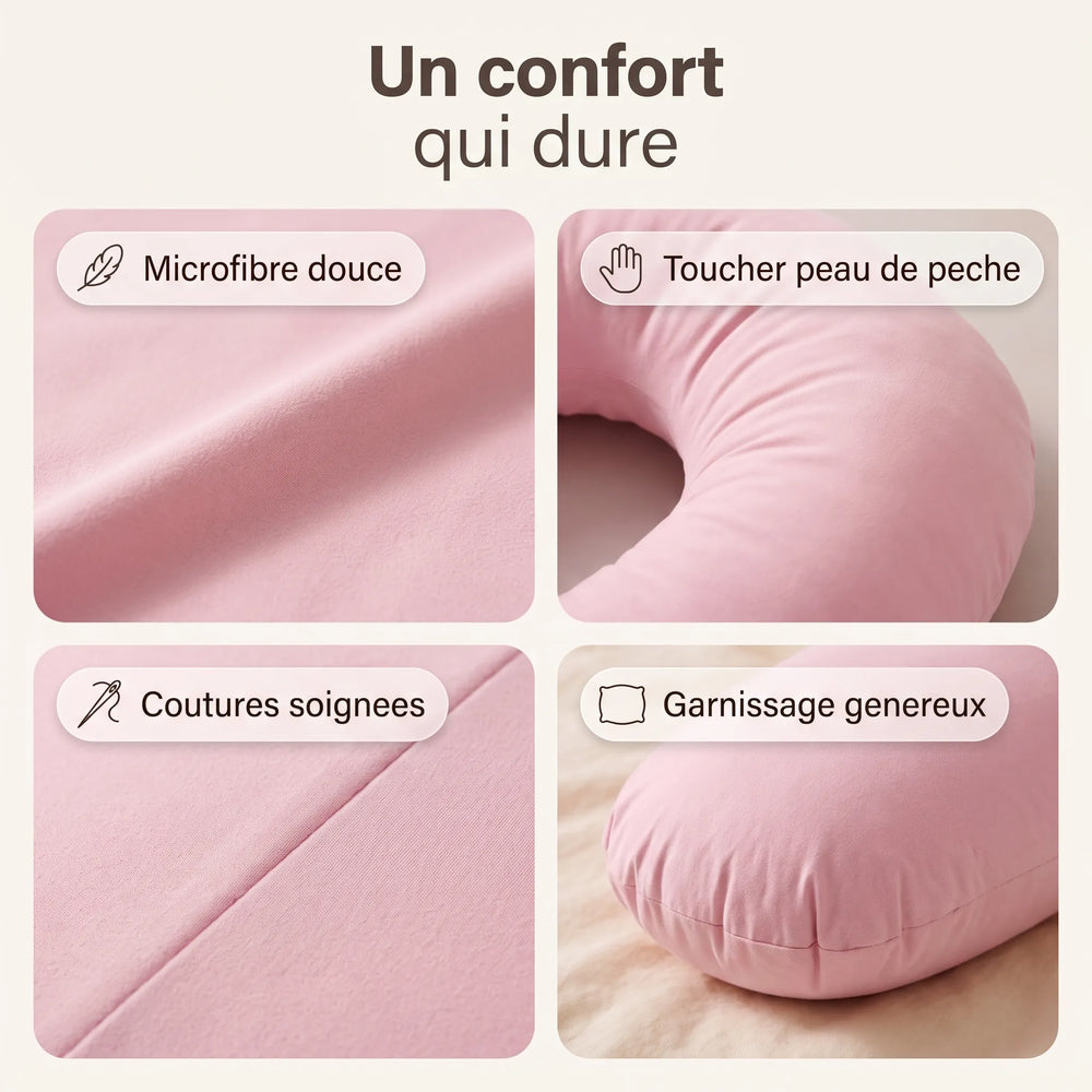 Coussin d'allaitement et de grossesse en U