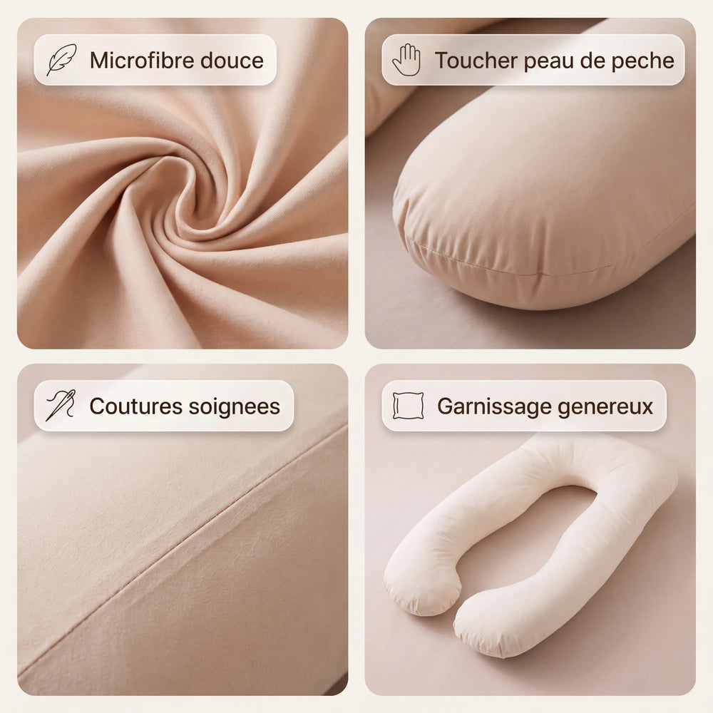 Coussin d'allaitement et de grossesse en U