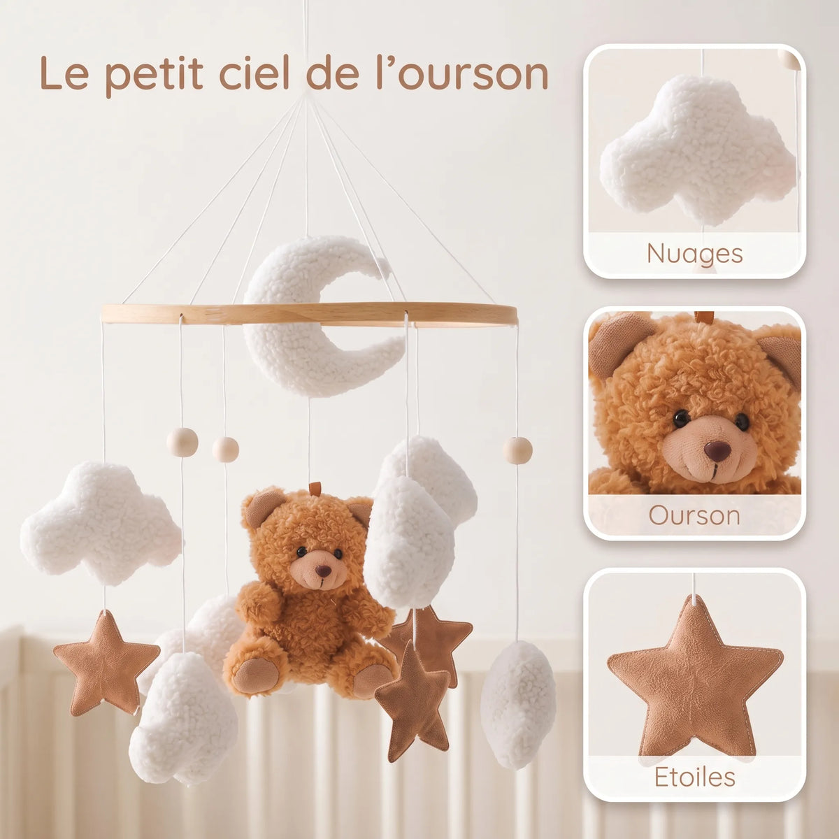 Mobile Oursons & tout doux - Ourson marron