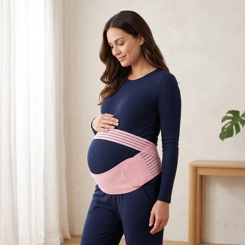 Ceinture de soutien ventre pour grossesse - Rose