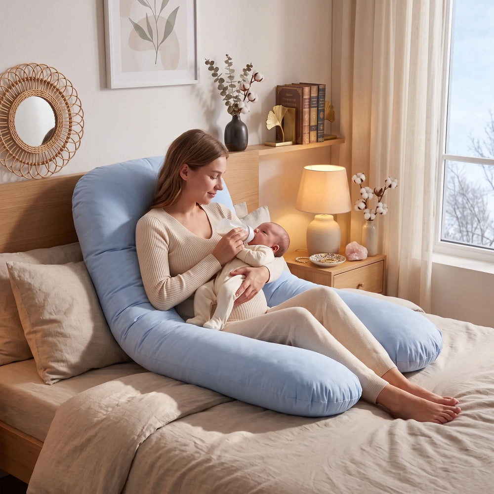 Coussin d'allaitement et de grossesse en U