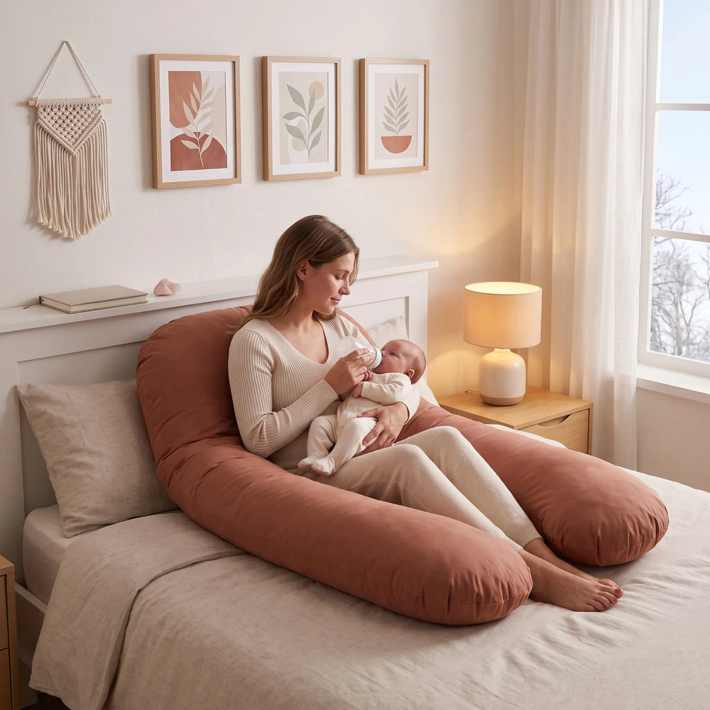 Coussin d'allaitement et de grossesse en U