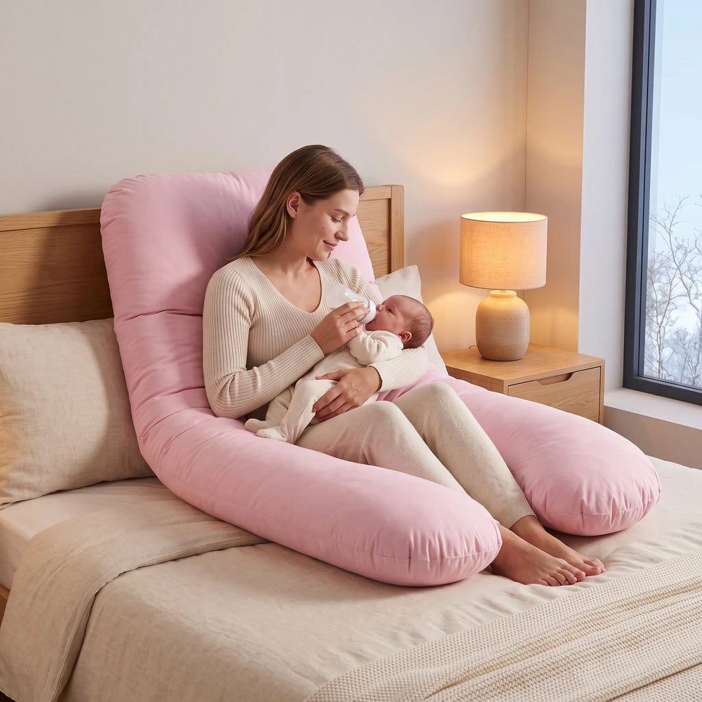 Coussin d'allaitement et de grossesse en U