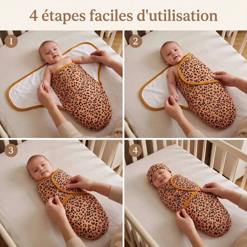 Couverture d'emmaillotage pour bébé