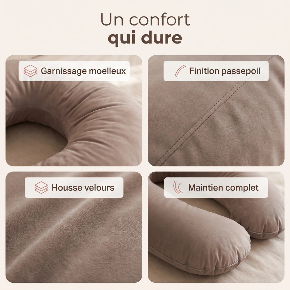 Coussin d'allaitement et de grossesse en U