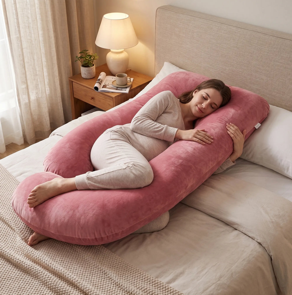 Coussin de grossesse et d'allaitement en J