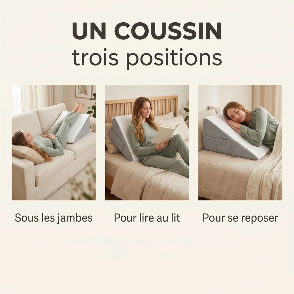 Coussin cale-dos d'appoint pour femme enceinte