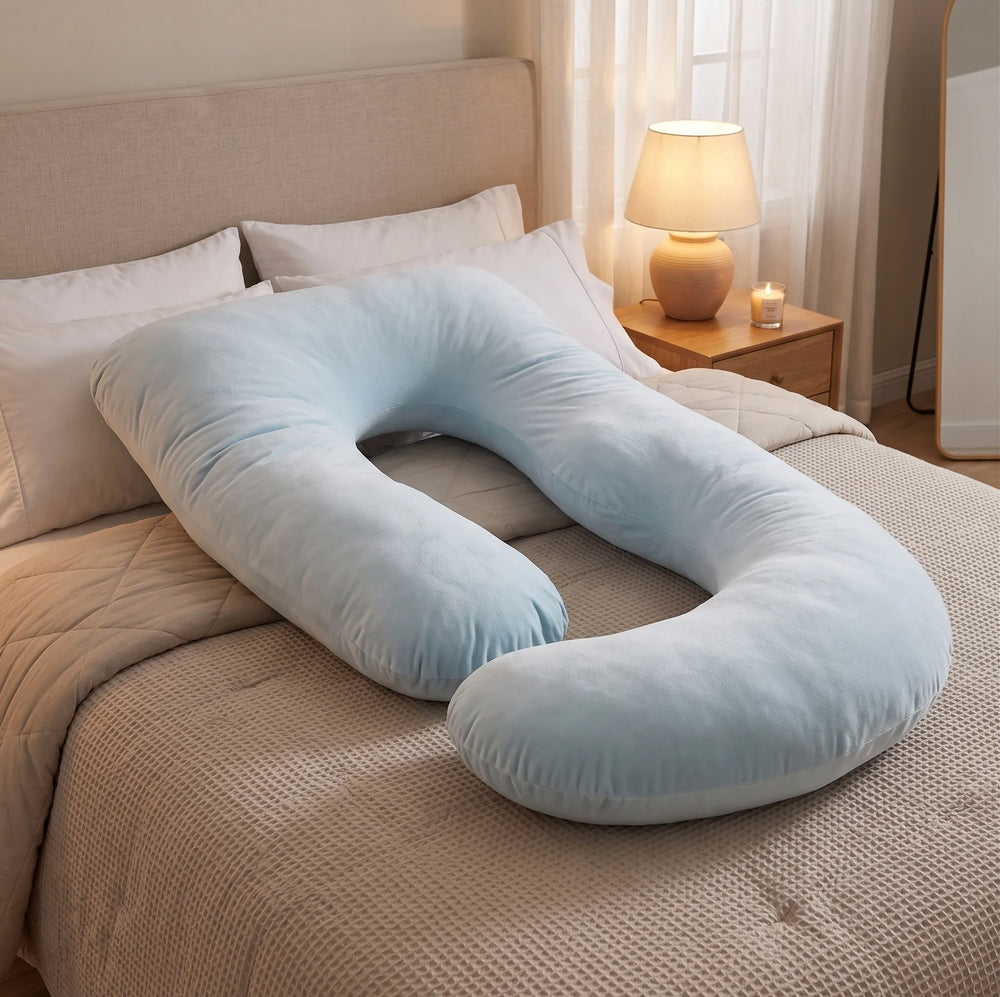 Coussin de grossesse et d'allaitement en J