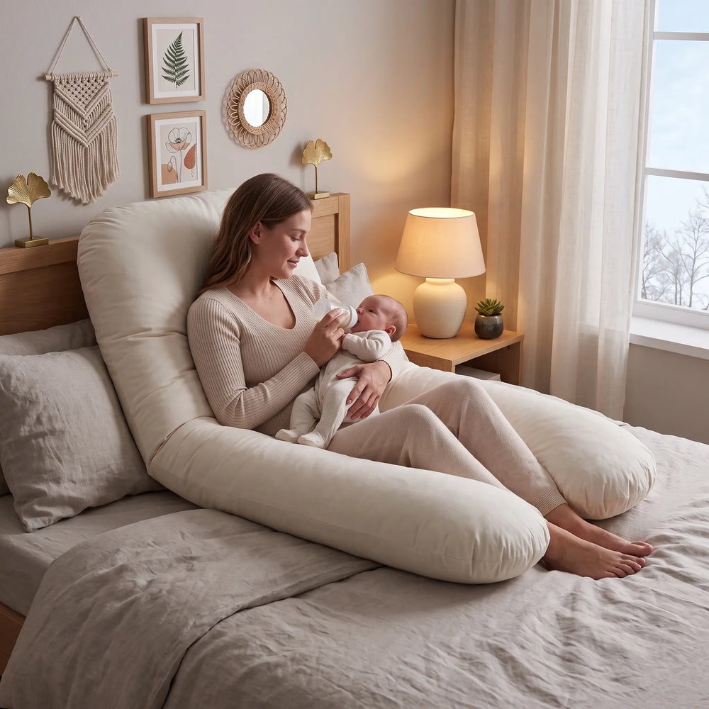 Coussin d'allaitement et de grossesse en U