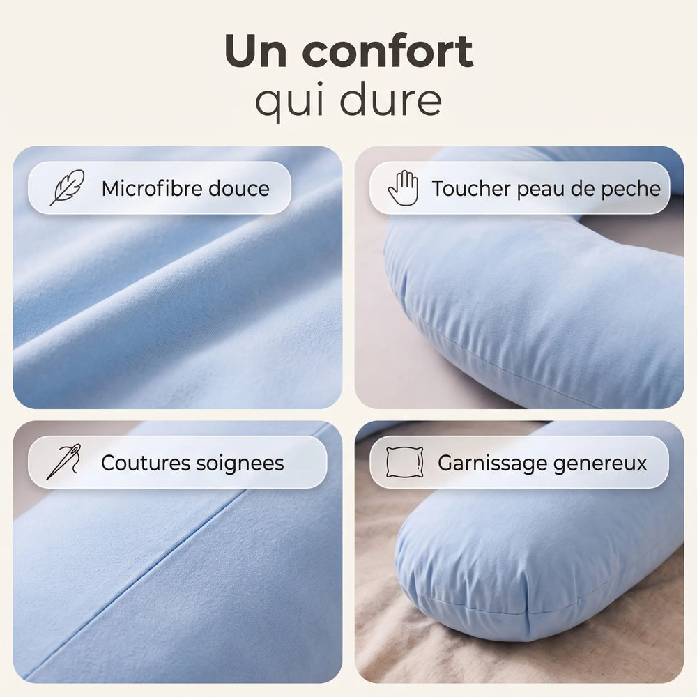Coussin d'allaitement et de grossesse en U
