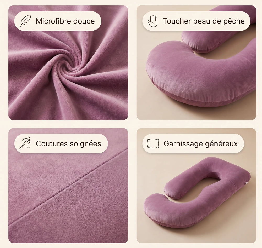 Coussin de grossesse et d'allaitement en J