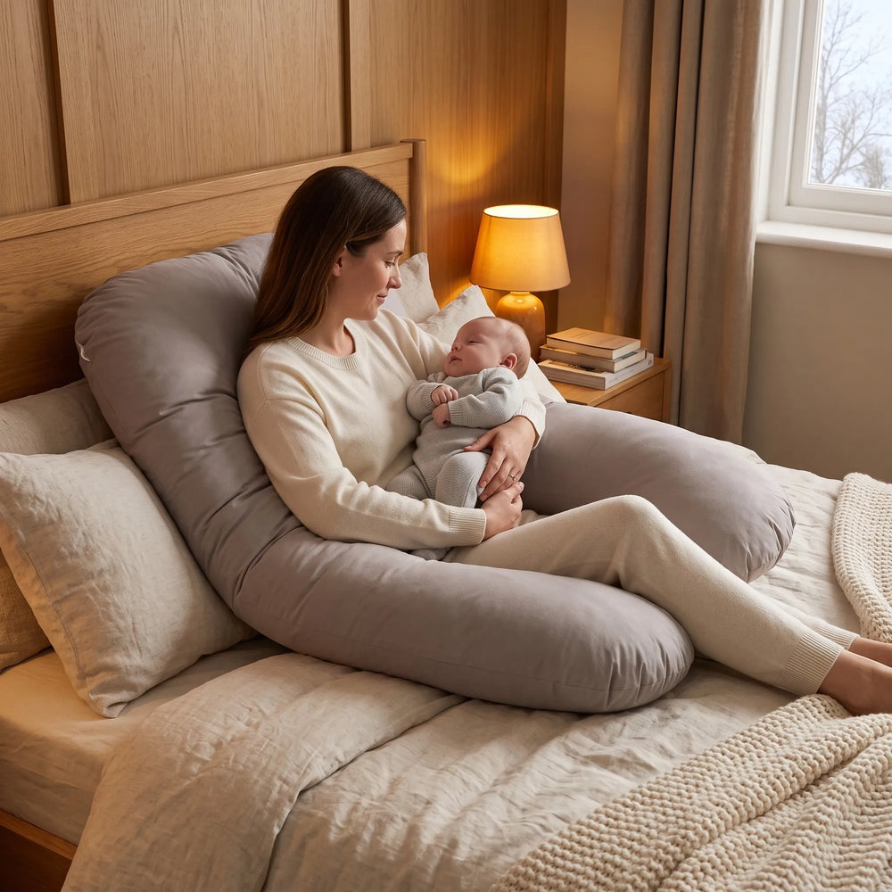 Coussin d'allaitement et de grossesse en U