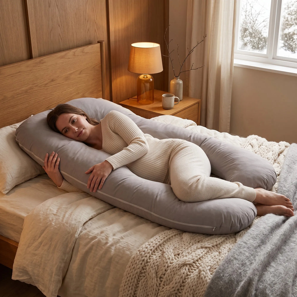 Coussin d'allaitement et de grossesse en U