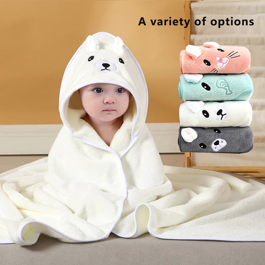 Serviette de bain animaux pour bébé
