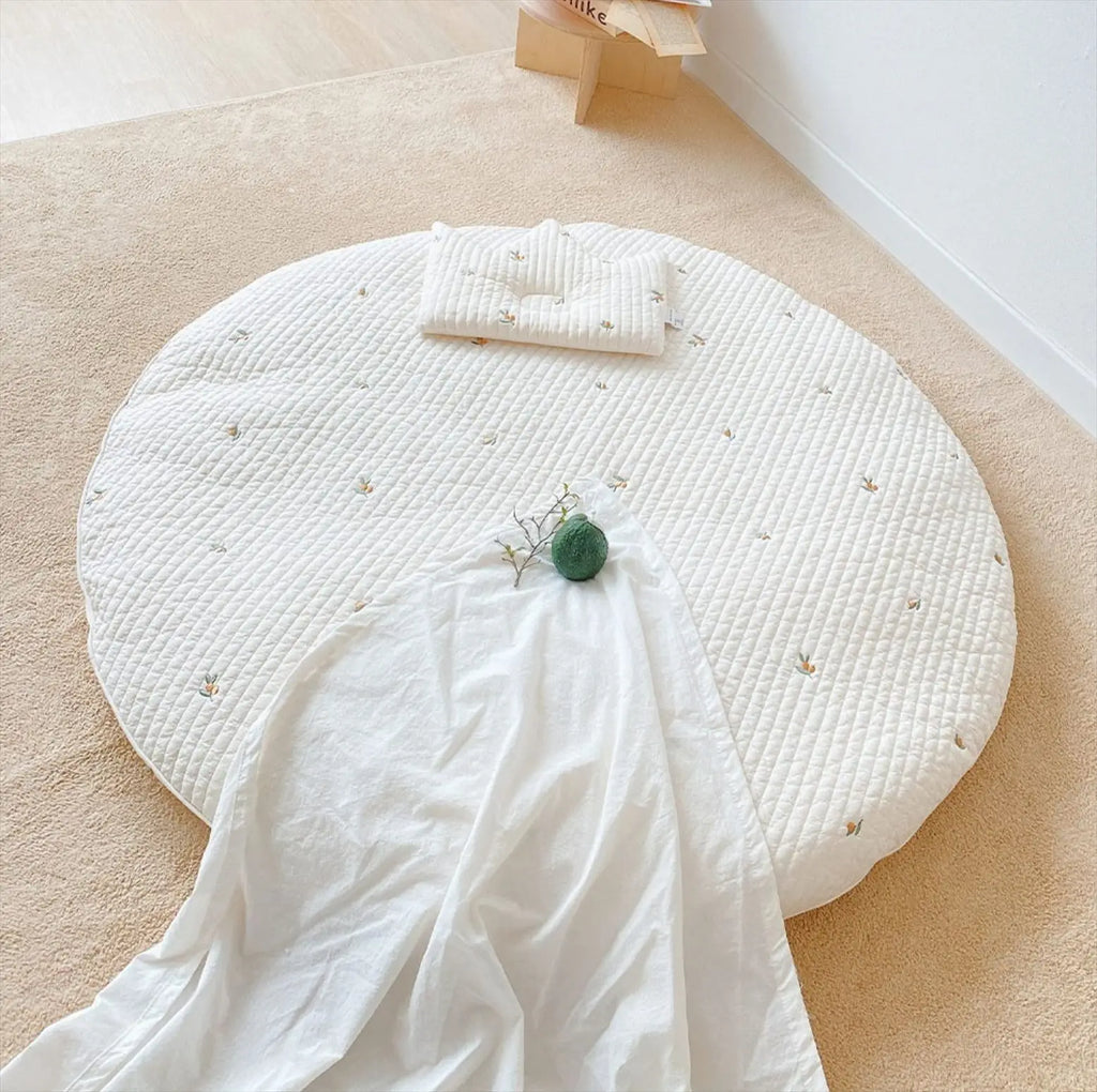 Tapis rond - chambre bébé
