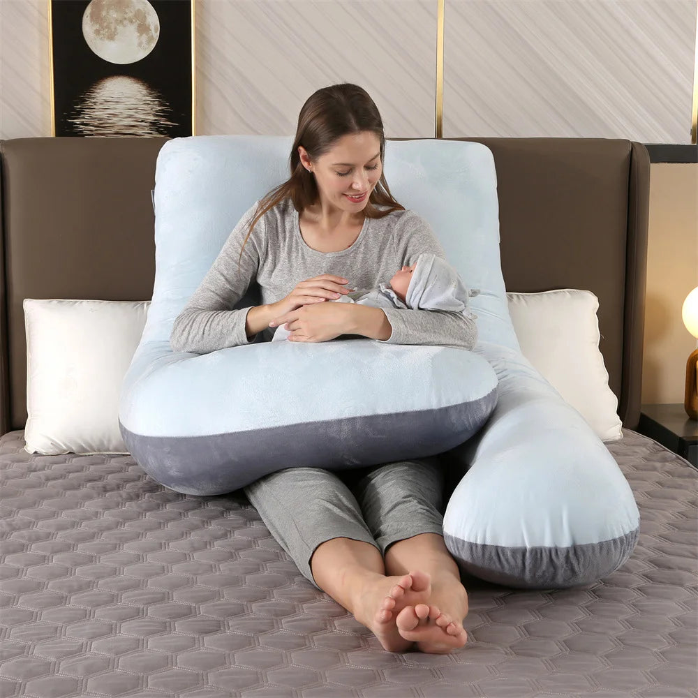 Coussin d'allaitement et de grossesse en U