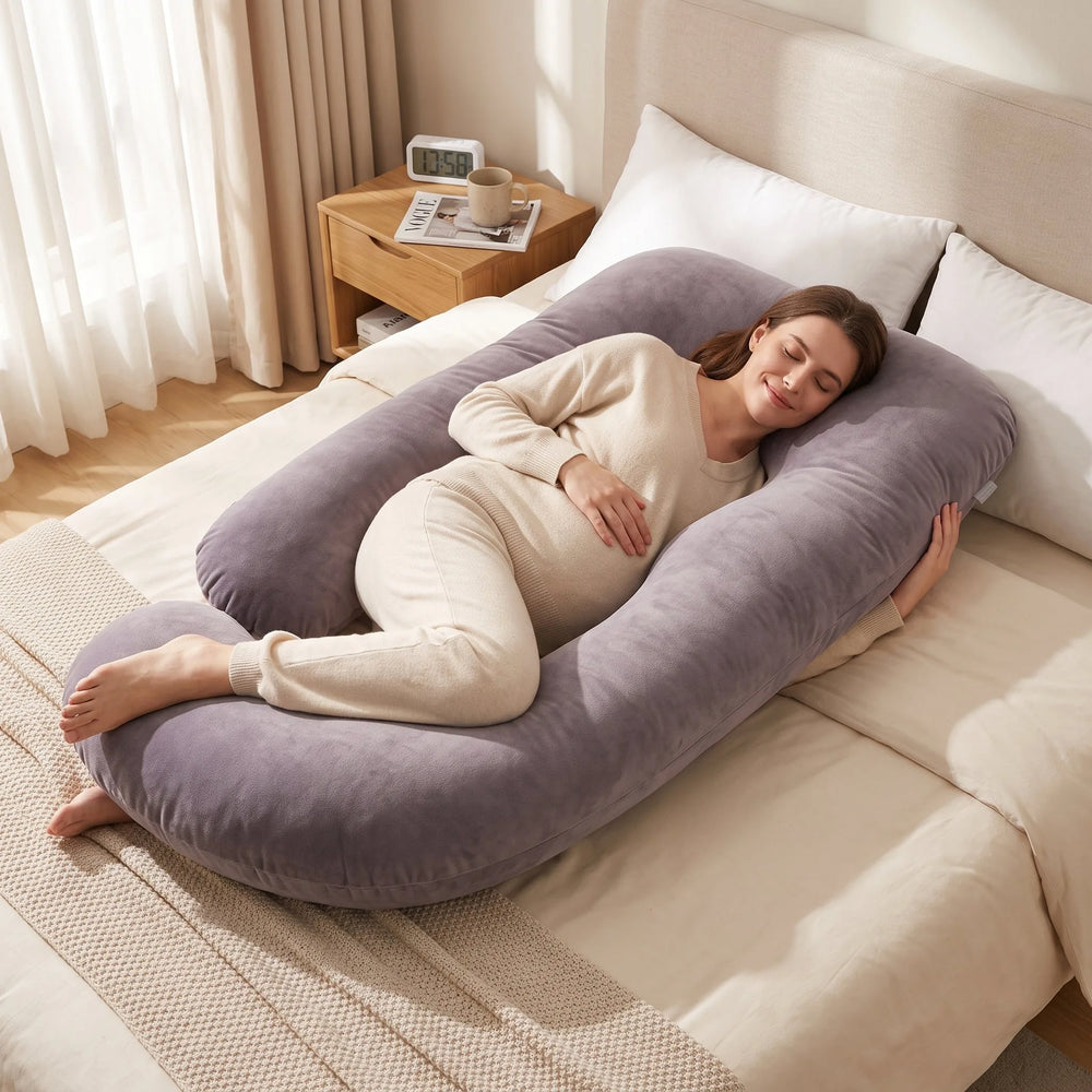 Coussin de grossesse et d'allaitement en J